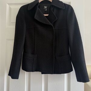 Worth Black Textured Blazer Jacket